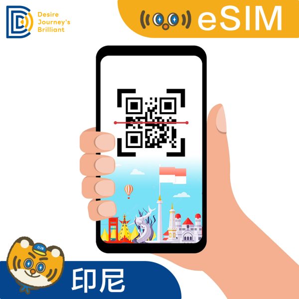 【印尼eSIM】eSIM 印尼卡 (每日500MB高速)